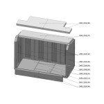 Žárobetonová komora komplet - bílá KV IMPRESSION 3g L 83.51.14